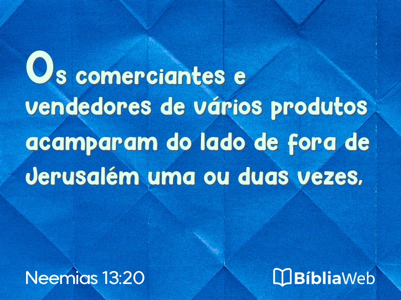 Neemias 13:20 em imagem para compartilhar