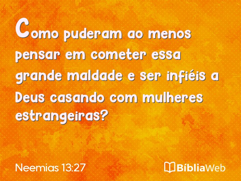 Neemias 13:27 em imagem para compartilhar