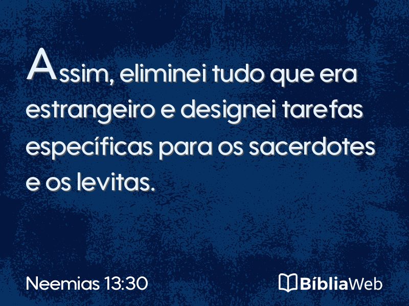 Neemias 13:30 em imagem para compartilhar