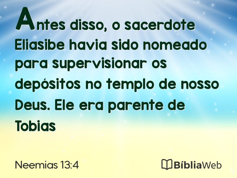Neemias 13:4 em imagem para compartilhar