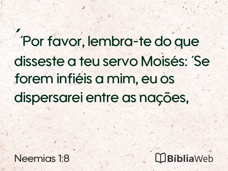 Neemias 1:8 em imagem para compartilhar