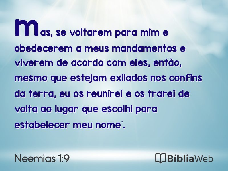 Neemias 1:9 em imagem para compartilhar