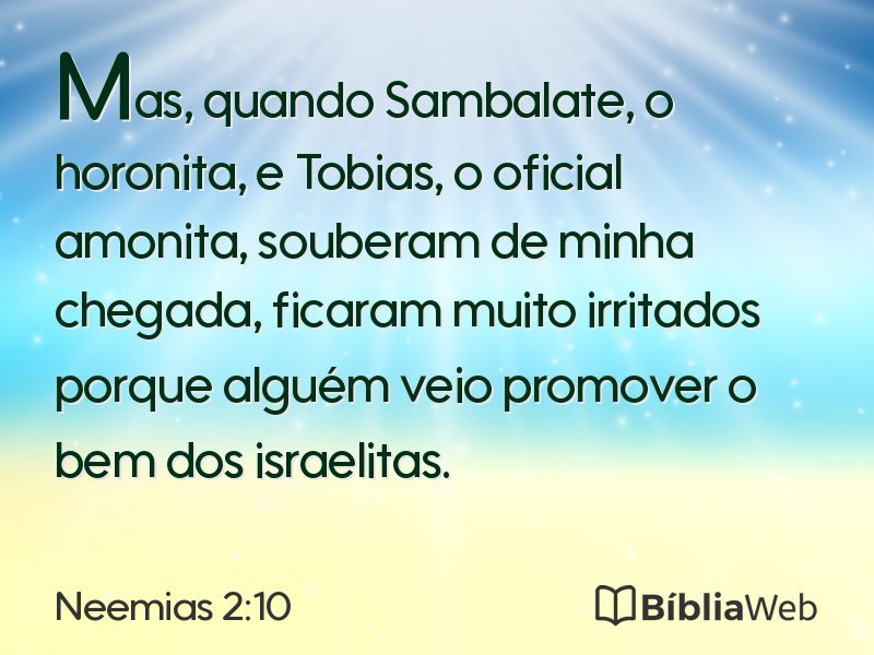 Neemias 2:10 em imagem para compartilhar