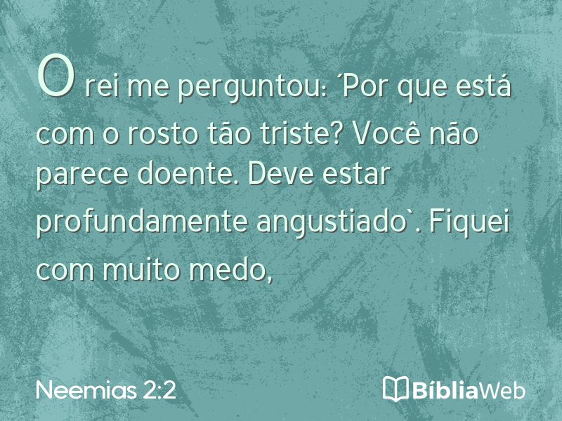 Neemias 2:2 em imagem para compartilhar