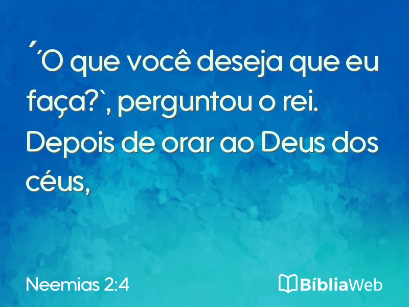 Neemias 2:4 em imagem para compartilhar