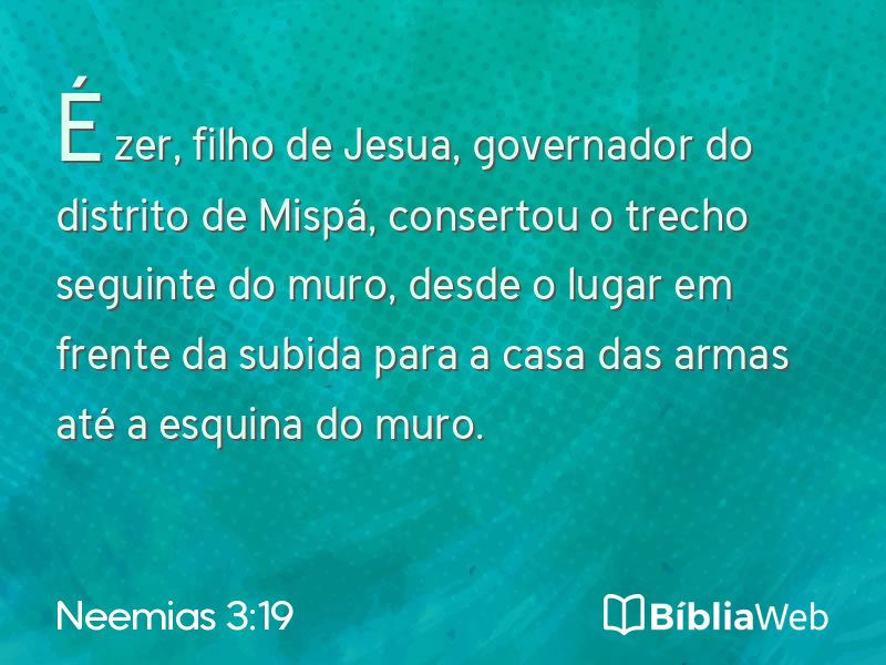 Neemias 3:19 em imagem para compartilhar