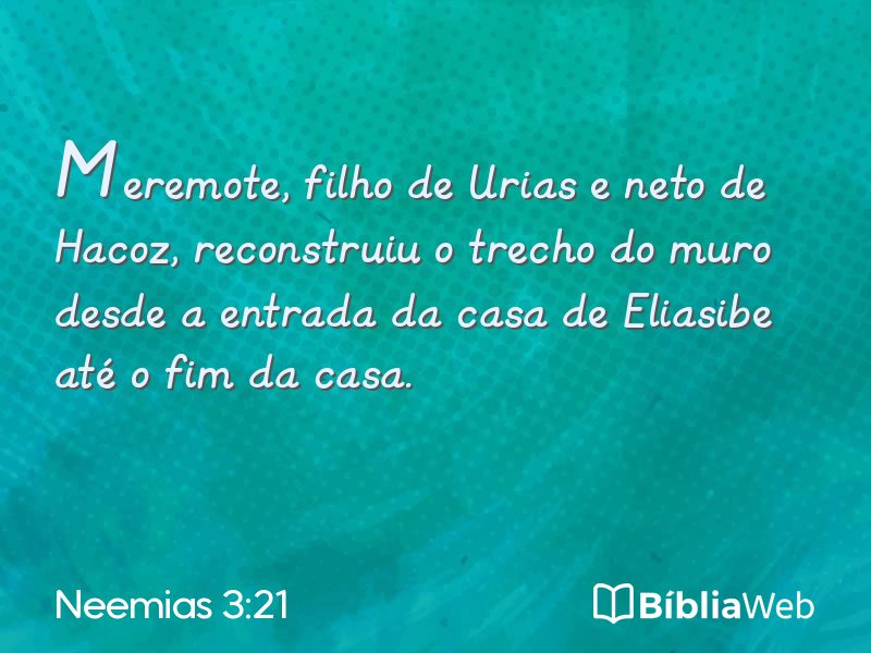 Neemias 3:21 em imagem para compartilhar