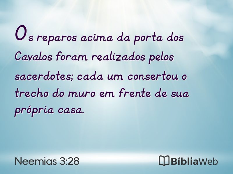 Neemias 3:28 em imagem para compartilhar