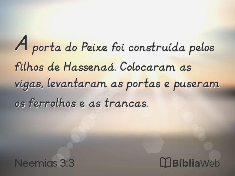 Neemias 3:3 em imagem para compartilhar