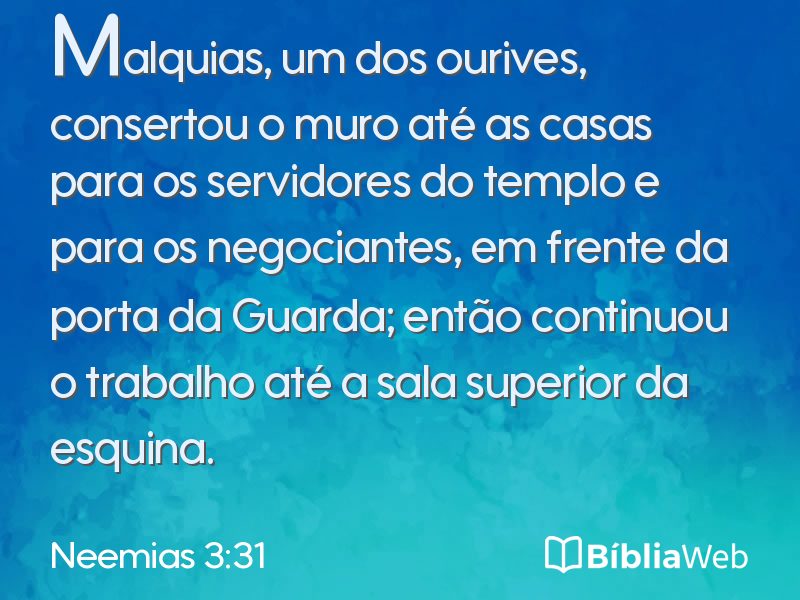 Neemias 3:31 em imagem para compartilhar