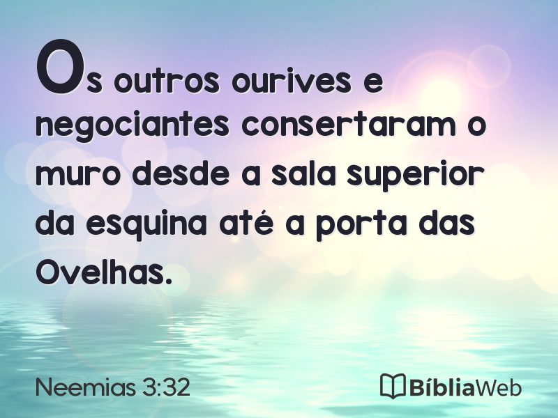 Neemias 3:32 em imagem para compartilhar
