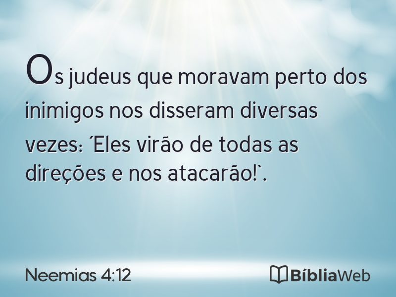 Neemias 4:12 em imagem para compartilhar