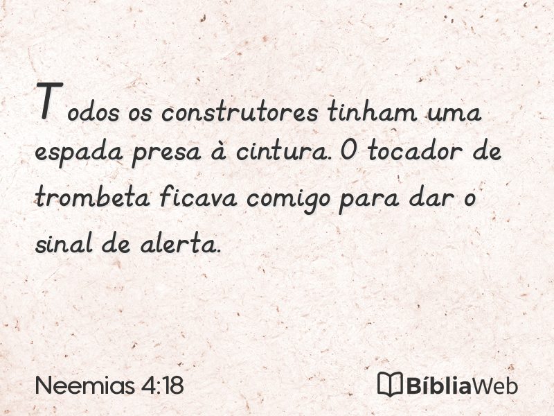 Neemias 4:18 em imagem para compartilhar