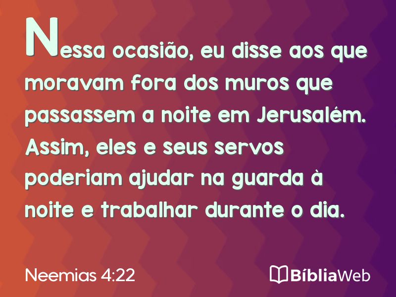 Neemias 4:22 em imagem para compartilhar