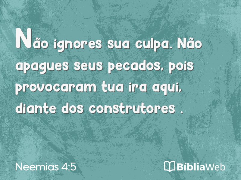 Neemias 4:5 em imagem para compartilhar