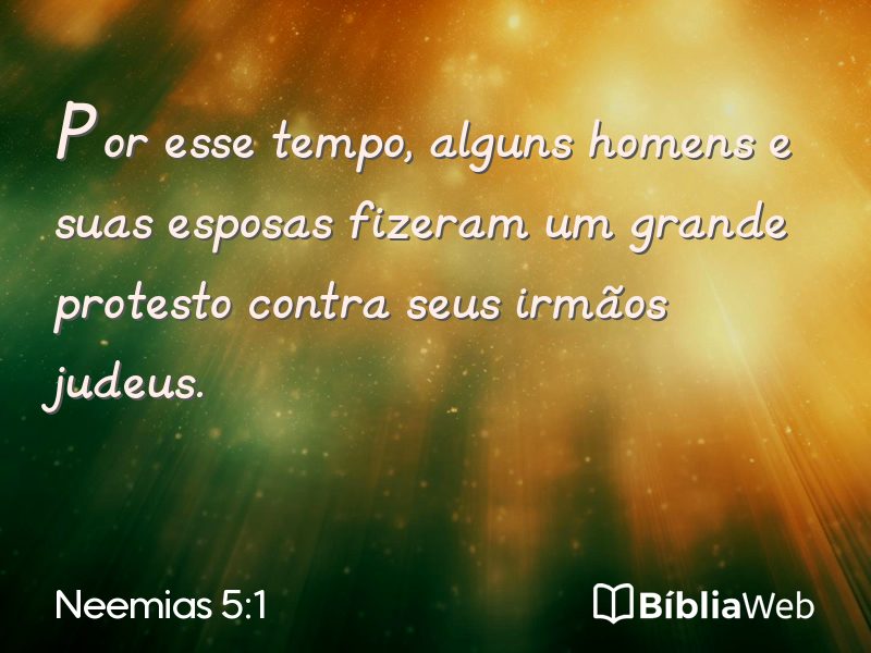 Neemias 5:1 em imagem para compartilhar