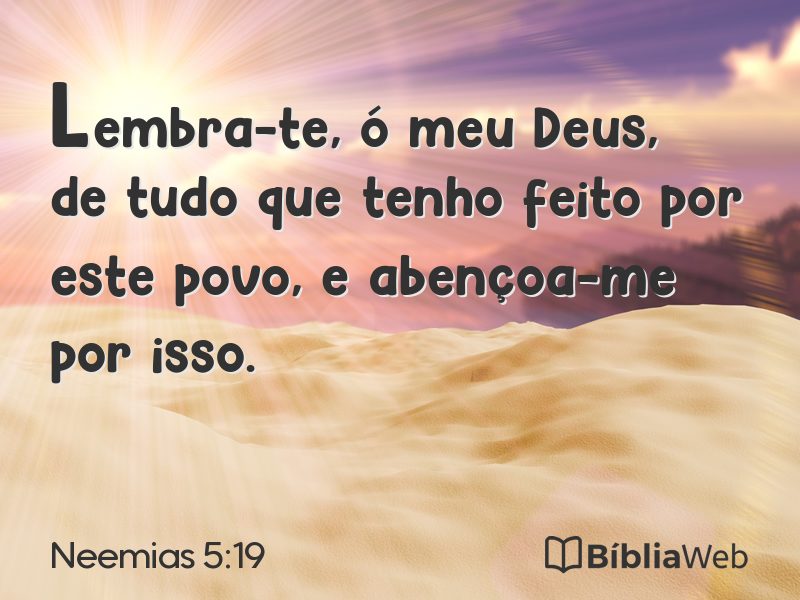 Neemias 5:19 em imagem para compartilhar