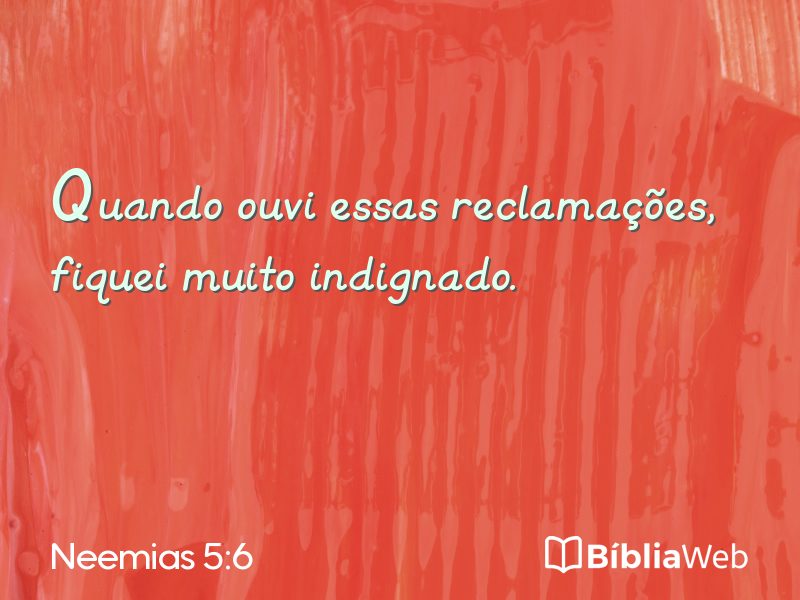 Neemias 5:6 em imagem para compartilhar