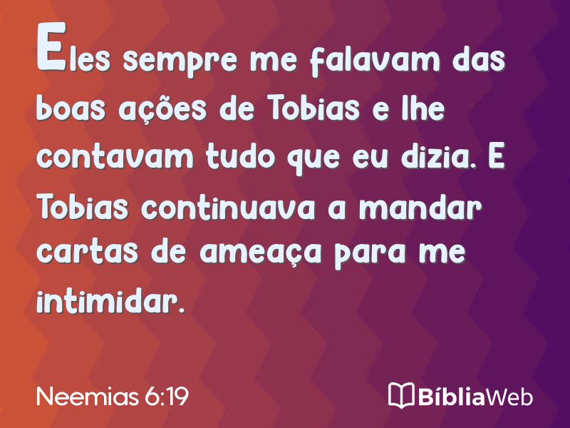 Neemias 6:19 em imagem para compartilhar