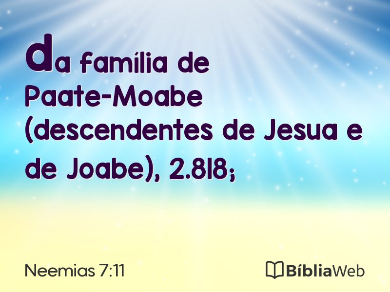 Neemias 7:11 em imagem para compartilhar