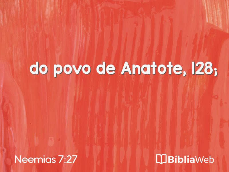 Neemias 7:27 em imagem para compartilhar