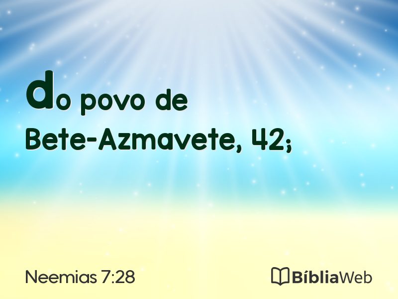 Neemias 7:28 em imagem para compartilhar