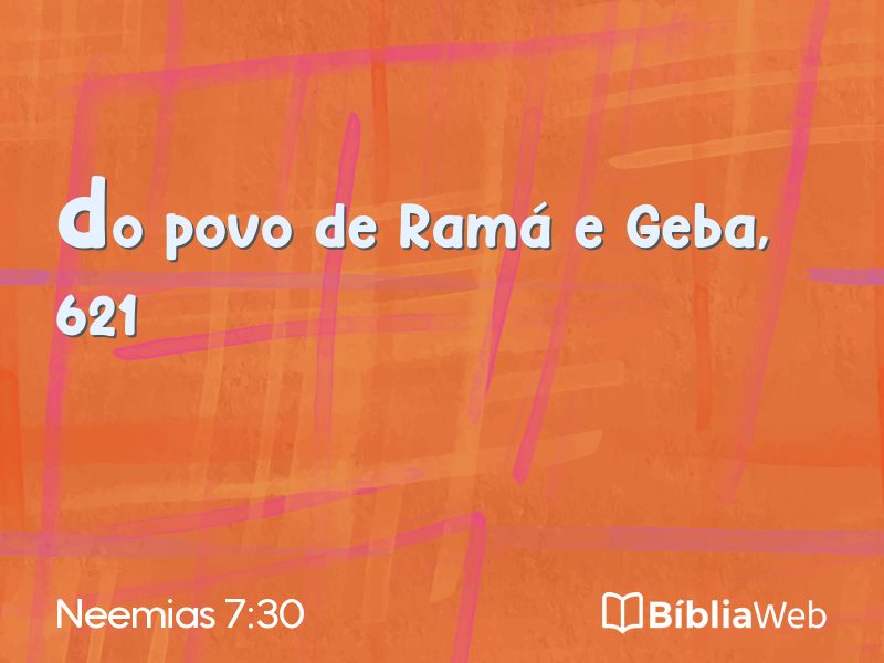 Neemias 7:30 em imagem para compartilhar