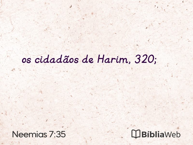 Neemias 7:35 em imagem para compartilhar