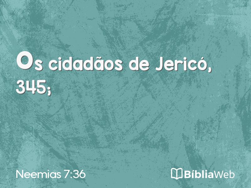 Neemias 7:36 em imagem para compartilhar