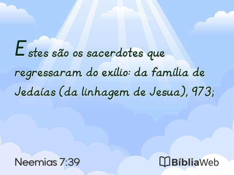 Neemias 7:39 em imagem para compartilhar