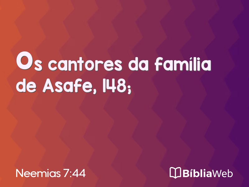 Neemias 7:44 em imagem para compartilhar