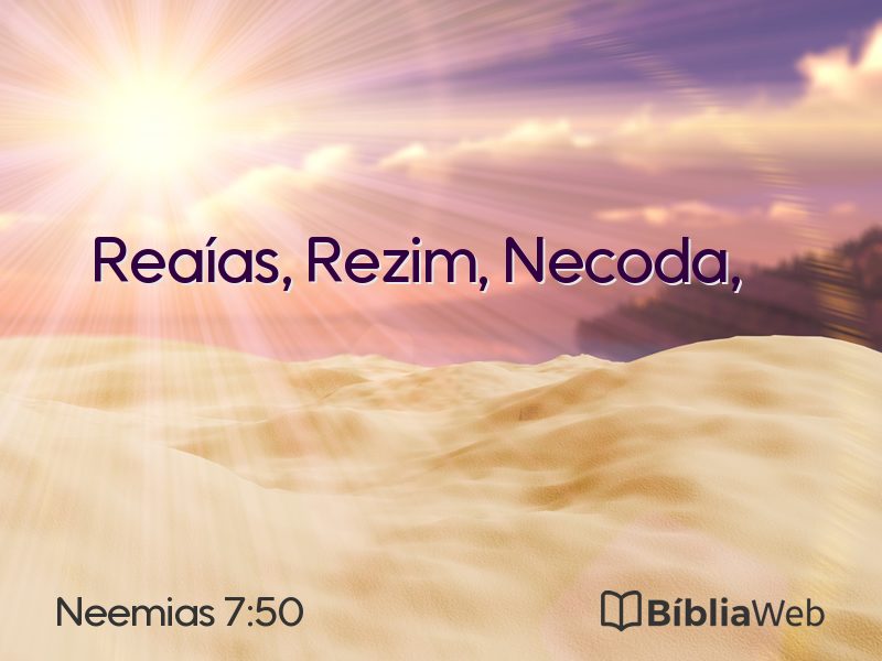 Neemias 7:50 em imagem para compartilhar