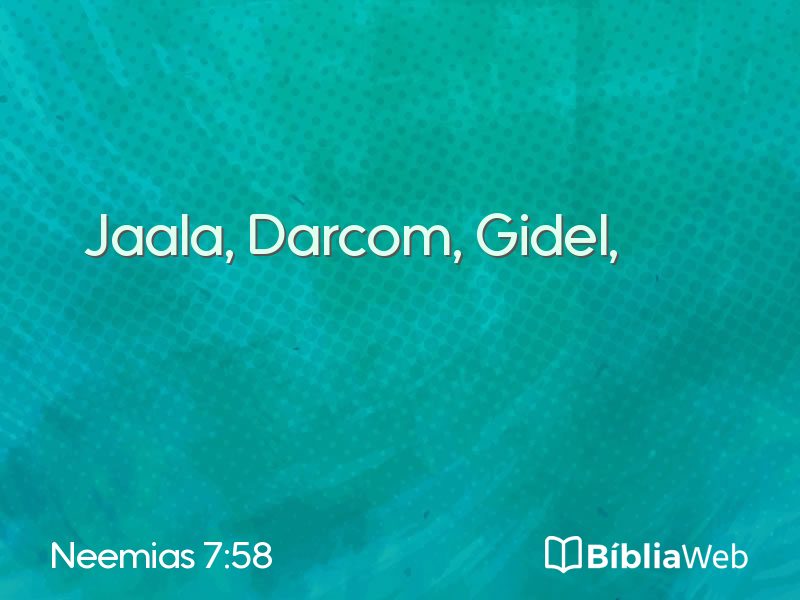 Neemias 7:58 em imagem para compartilhar