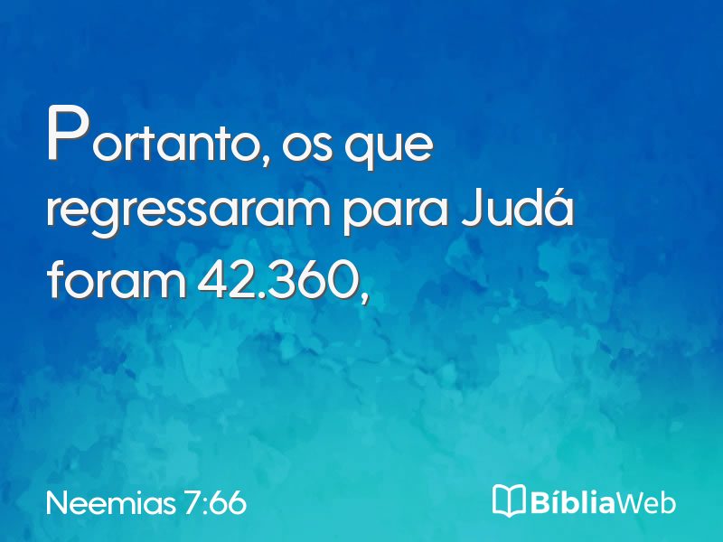 Neemias 7:66 em imagem para compartilhar