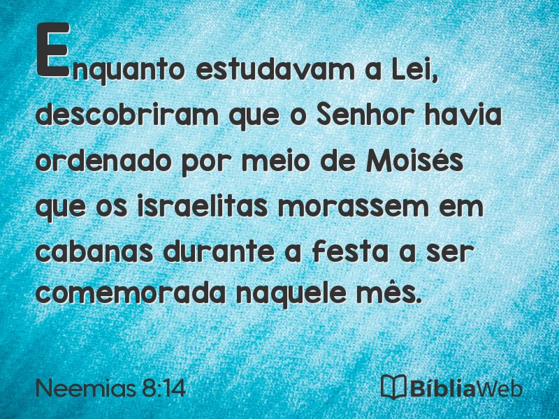 Neemias 8:14 em imagem para compartilhar