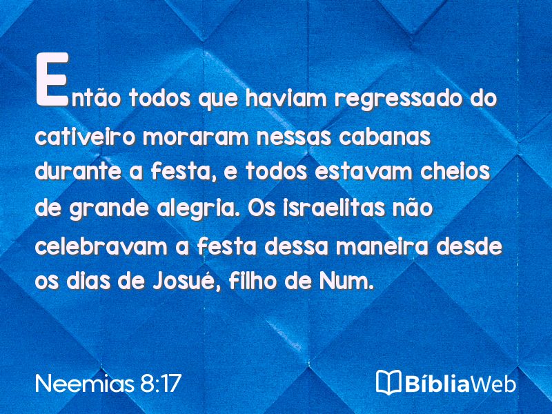 Neemias 8:17 em imagem para compartilhar
