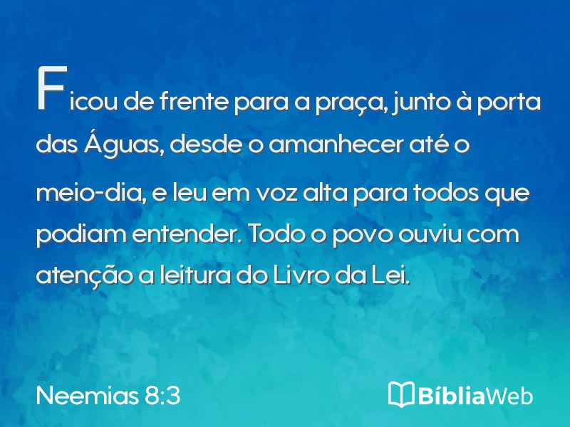 Neemias 8:3 em imagem para compartilhar