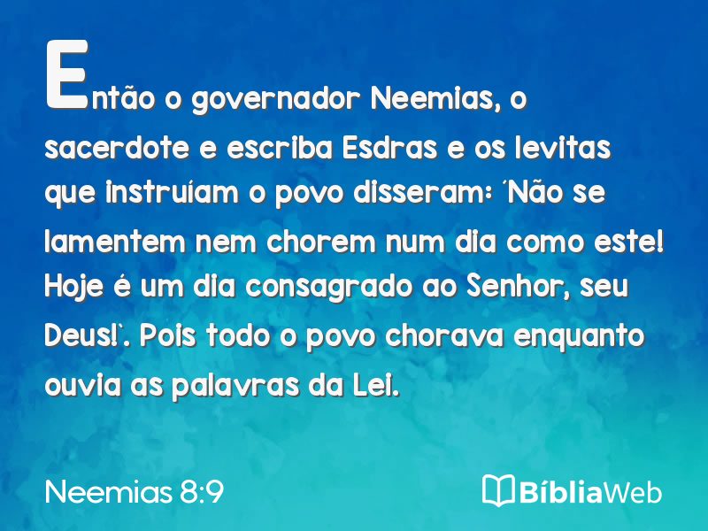 Neemias 8:9 em imagem para compartilhar