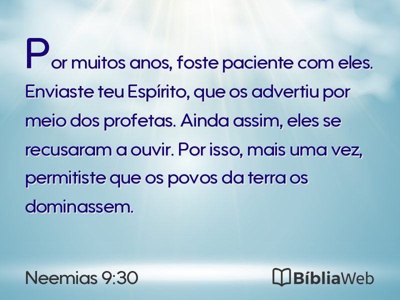 Neemias 9:30 em imagem para compartilhar