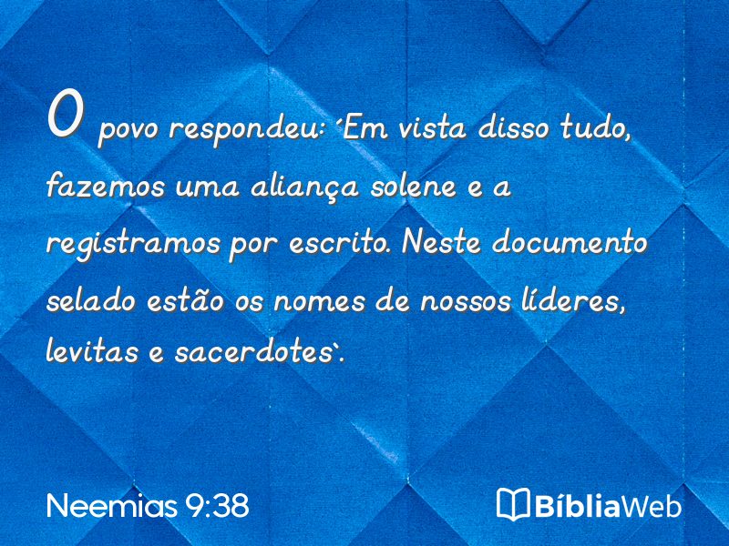 Neemias 9:38 em imagem para compartilhar