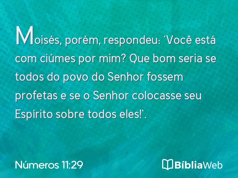 Números 11:29 em imagem para compartilhar