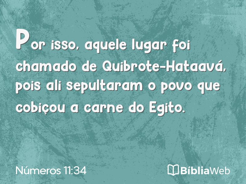 Números 11:34 em imagem para compartilhar
