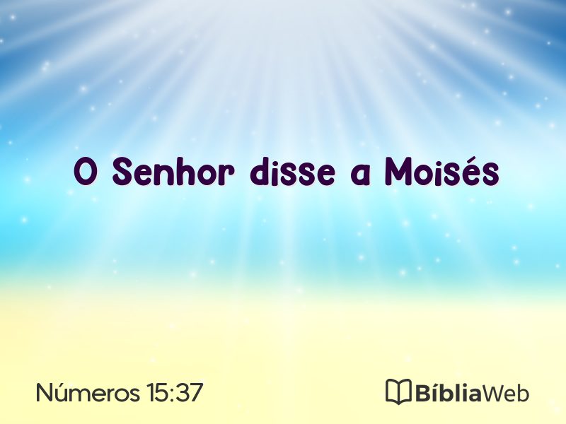 Números 15:37 em imagem para compartilhar