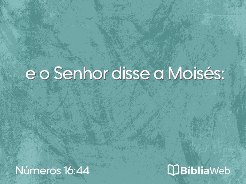 Números 16:44 em imagem para compartilhar