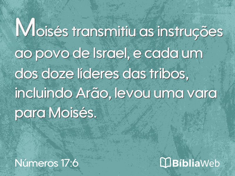 Números 17:6 em imagem para compartilhar