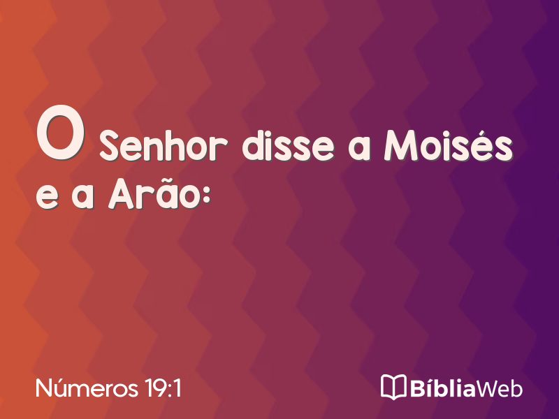 Números 19:1 em imagem para compartilhar