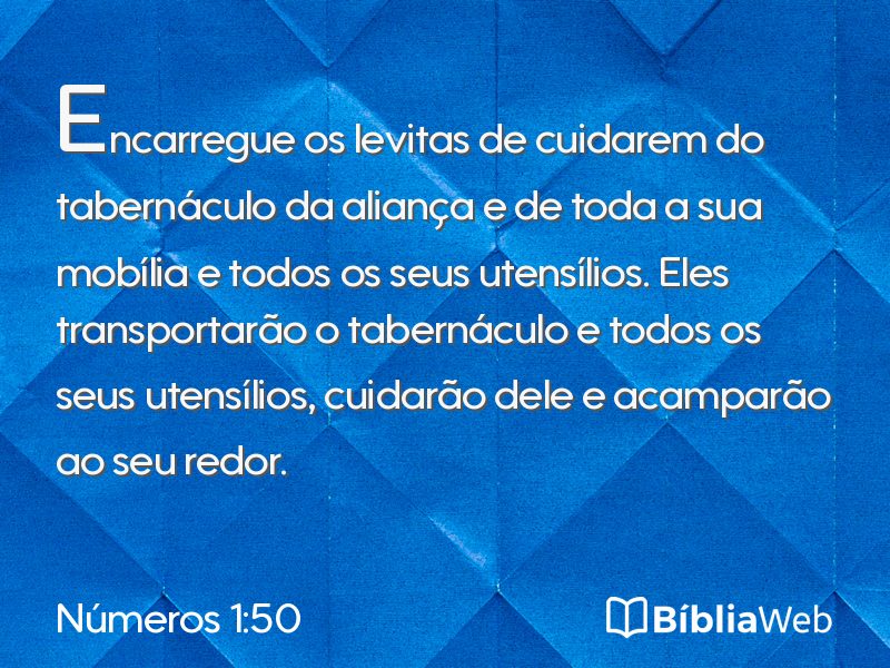 Números 1:50 em imagem para compartilhar