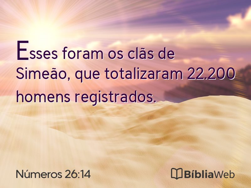 Números 26:14 em imagem para compartilhar