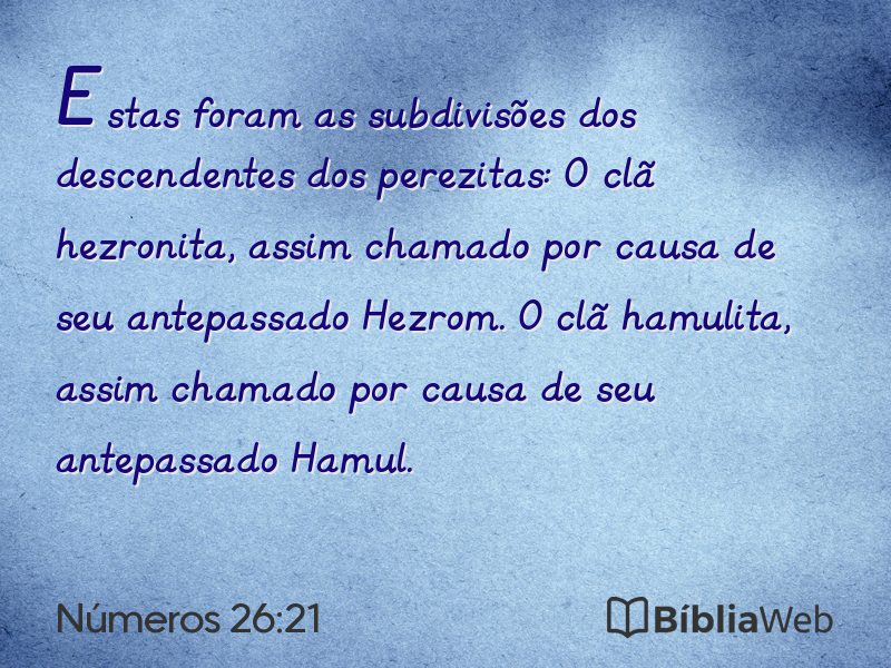 Números 26:21 em imagem para compartilhar
