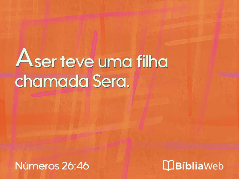 Números 26:46 em imagem para compartilhar